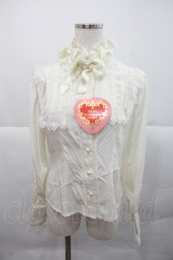 画像1: BABY,THE STARS SHINE BRIGHT / Ribbon Partyブラウス  キナリ I-25-12-22-008-BA-BL-SA-ZI (1)