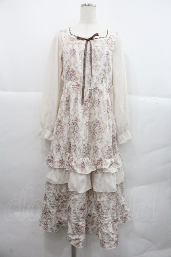 画像1: axes femme / マドモワゼルワンピース M キナリ I-25-12-22-075-AX-OP-SA-ZI (1)