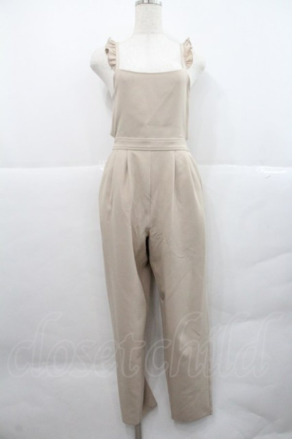 画像1: Maison de FLEUR Petite Robe / バックリボンサロペット M ベージュ I-25-12-22-079-EL-PA-SA-ZI (1)