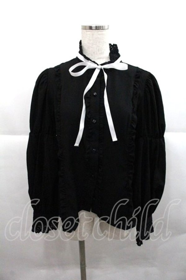 画像1: Eri Aino's Collection / シャーロットの水曜日ブラウス LL 黒 I-25-12-22-009-0-BL-SA-ZI (1)