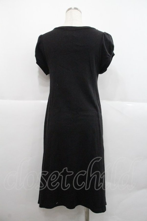 画像2: MIHO MATSUDA / シャンデリアptカットソーワンピース  ブラック I-25-12-22-081-GO-OP-SA-ZI (2)