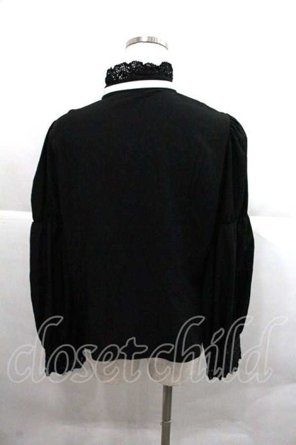 画像2: Eri Aino's Collection / シャーロットの水曜日ブラウス LL 黒 I-25-12-22-009-0-BL-SA-ZI (2)