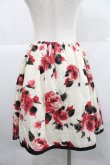 画像2: MILK / ローズptスカート  アイボリー×レッド I-25-12-22-089-ML-SK-SA-ZI (2)