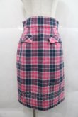 画像1: 31 sons de mode / チェックタイトスカート  ピンクＸ青 I-25-12-22-090-0-SK-SA-ZI (1)