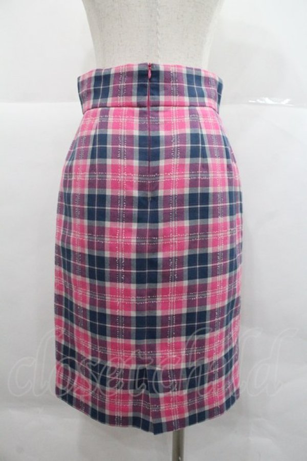 画像2: 31 sons de mode / チェックタイトスカート  ピンクＸ青 I-25-12-22-090-0-SK-SA-ZI (2)
