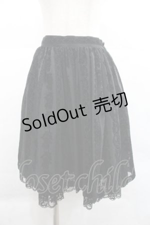 画像: MIHO MATSUDA / フロッキーミニスカート M ブラック I-25-12-22-094-GO-SK-SA-ZI