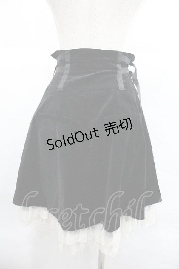 画像2: MIHO MATSUDA / 別珍スカート M ブラック I-25-12-22-097-GO-SK-SA-ZI (2)