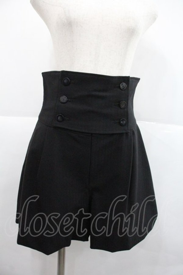 画像1: MIHO MATSUDA / マリンパンツ M ブラック I-25-12-22-100-GO-PA-SA-ZI (1)