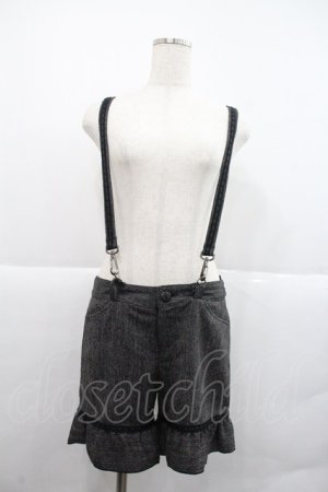 画像: MIHO MATSUDA / サスペンダー付ツイードショートパンツ M ブラック I-25-12-22-101-GO-PA-SA-ZI