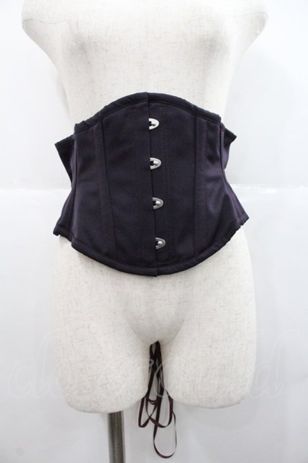 画像1: abilletage / ベーシックサテンミニコルセット 5 パープル I-25-12-22-103-GO-ZA-SA-ZI (1)