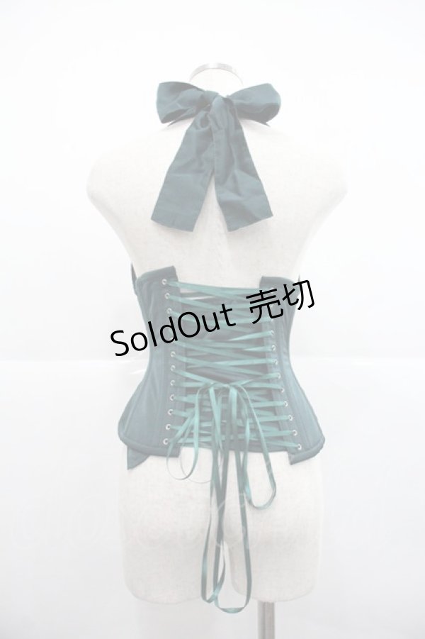 画像2: abilletage / ベーシックデザインコルセット 3 グリーン I-25-12-22-105-GO-ZA-SA-ZI (2)