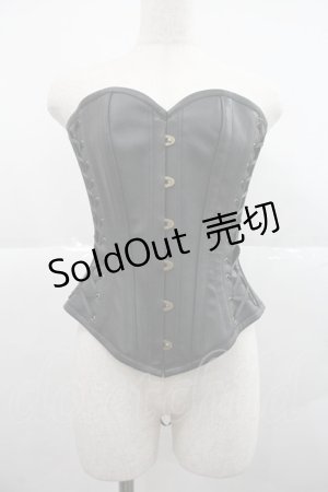 画像: abilletage / フェイクレザーロングコルセット 3 黒 I-25-12-22-106-GO-ZA-SA-ZI