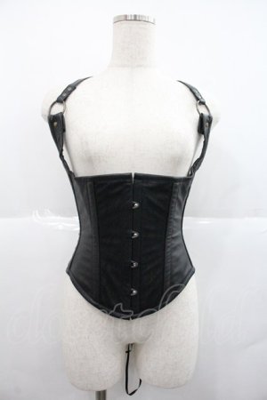 画像: abilletage / レザービスチェ  黒 I-25-12-22-107-GO-JA-SA-ZI