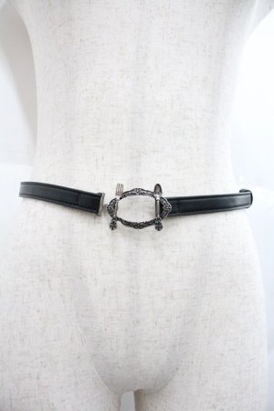 画像: axes femme POETIQUE / カトラリースライドベルト  黒 I-25-12-22-108-AX-ZA-TE-ZI