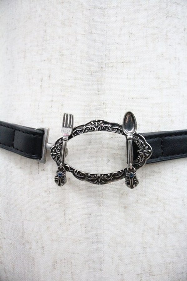 画像3: axes femme POETIQUE / カトラリースライドベルト  黒 I-25-12-22-108-AX-ZA-TE-ZI (3)