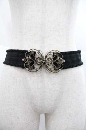 画像: axes femme / 立体バラ×蝶ゴムベルト  ゴールド I-25-12-22-109-AX-BL-TE-ZI