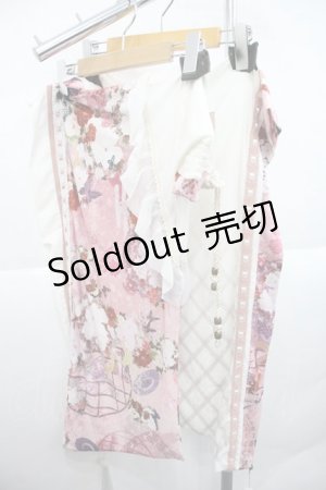 画像: Ozz oneste / 着物袖風つけ袖  ピンクＸ白 I-25-12-22-111-OO-ZA-SA-ZI