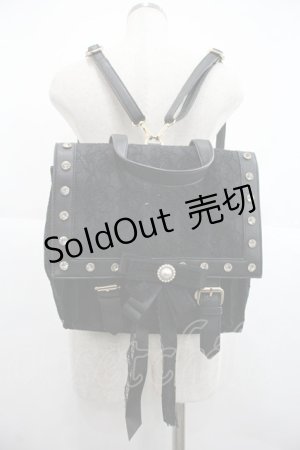 画像: Swankiss / レースリボンリュック  黒 I-25-12-22-112-CA-BG-SA-ZI