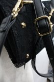 画像4: Swankiss / レースリボンリュック  黒 I-25-12-22-112-CA-BG-SA-ZI (4)