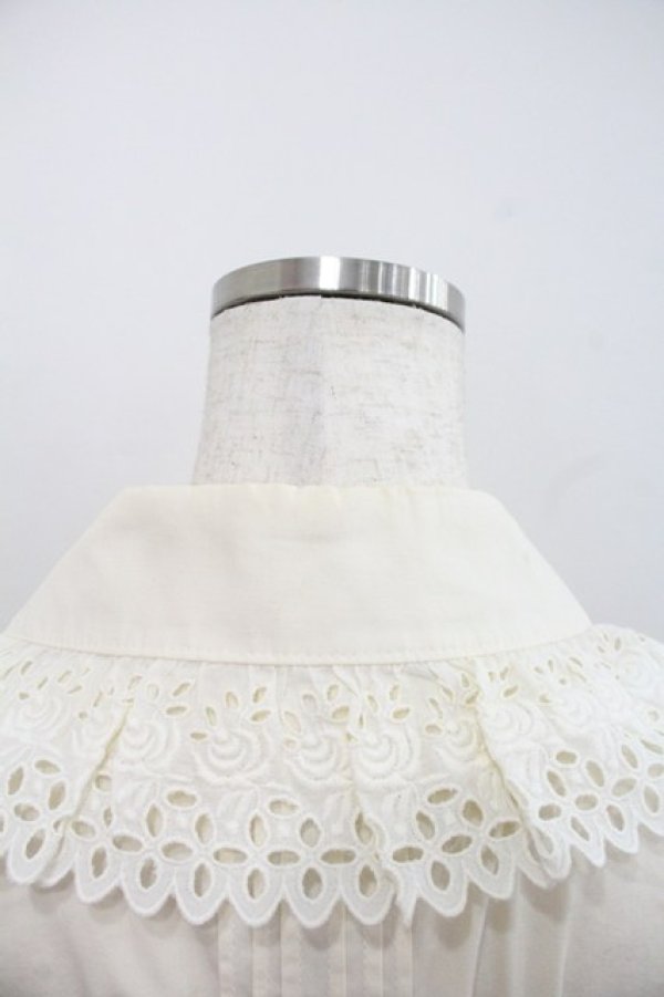 画像4: BABY,THE STARS SHINE BRIGHT / 後ろピンタック長袖リボンタイ付ブラウス  キナリ I-25-12-22-012-BA-BL-SA-ZI (4)