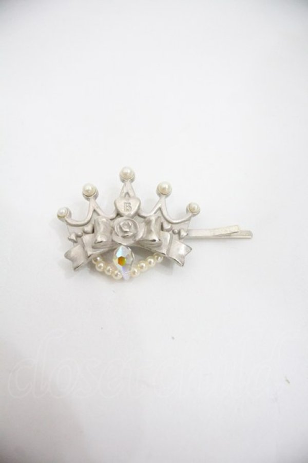 画像1: BABY,THE STARS SHINE BRIGHT / ローズリボンティアラヘアピン  シルバー I-25-12-22-117-BA-AC-SA-ZI (1)