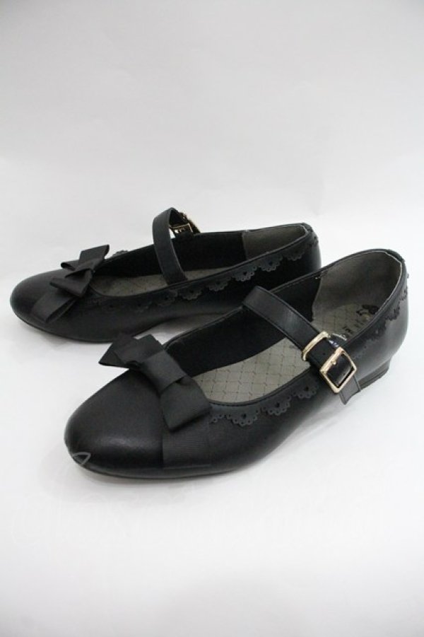 画像3: m petit by misako / AMPUクロミベルトパンプス LL 黒 I-25-12-22-121-LO-SH-SA-ZI (3)