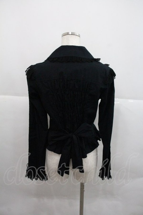 画像2: Angelic Pretty / リボン襟ピンタックブラウス(旧タグ)  黒 I-25-12-22-019-AP-BL-SA-ZI (2)