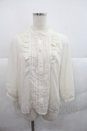 画像: axes femme / ピンタック七分袖ブラウス F 生成り I-25-12-22-023-AX-BL-TE-ZI