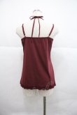 画像2: axes femme / ホルター付BIGリボンキャミ  ボルドー I-25-12-22-024-AX-TO-SA-ZI (2)