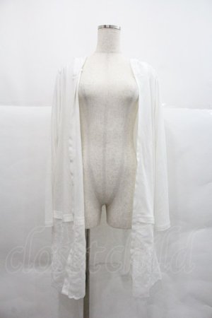 画像: axes femme / フード付UVカットロングカーディガン F 白 I-25-12-22-030-AX-TO-TE-ZI