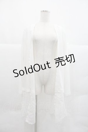 画像: axes femme / フード付UVカットロングカーディガン F 白 I-25-12-22-030-AX-TO-TE-ZI