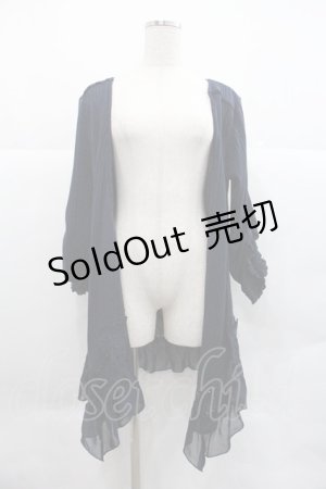 画像: axes femme / 裾シフォンフリルボレロ Ｍ ネイビー I-25-12-22-031-AX-TO-TE-ZI