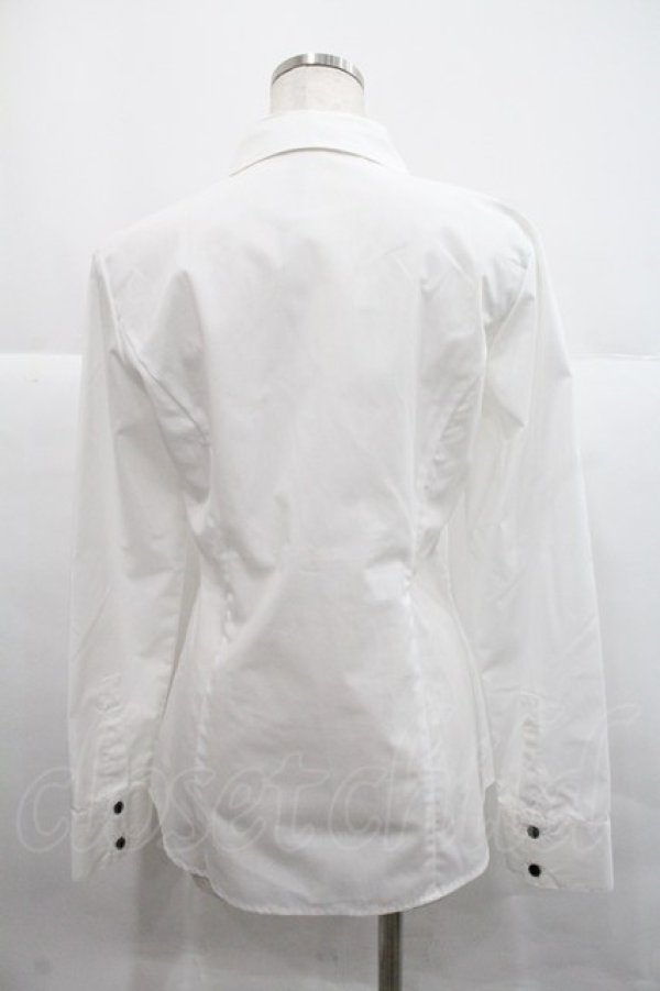 画像2: GOLD SEAL / 襟王冠刺繍ブラウス M ホワイト I-25-12-22-035-GO-BL-SA-ZI (2)