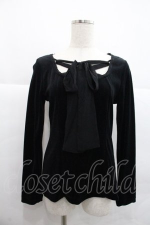 画像: MIHO MATSUDA / カットソー シエル  ブラック I-25-12-22-037-GO-TO-SA-ZI