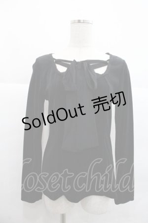 画像: MIHO MATSUDA / カットソー シエル  ブラック I-25-12-22-037-GO-TO-SA-ZI