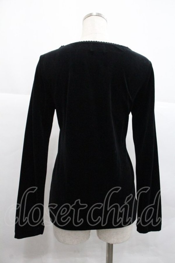 画像2: MIHO MATSUDA / カットソー シエル  ブラック I-25-12-22-037-GO-TO-SA-ZI (2)