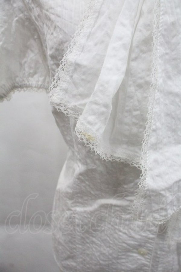 画像3: MIHO MATSUDA / ボウタイ半袖ブラウス M ホワイト I-25-12-22-038-GO-BL-SA-ZI (3)