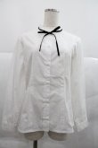 画像1: MIHO MATSUDA / 綿レースリボンタイブラウス M ホワイト I-25-12-22-039-GO-BL-SA-ZI (1)