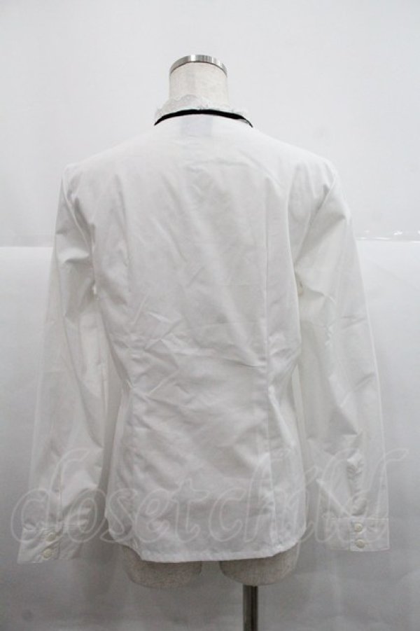 画像2: MIHO MATSUDA / 綿レースリボンタイブラウス M ホワイト I-25-12-22-039-GO-BL-SA-ZI (2)