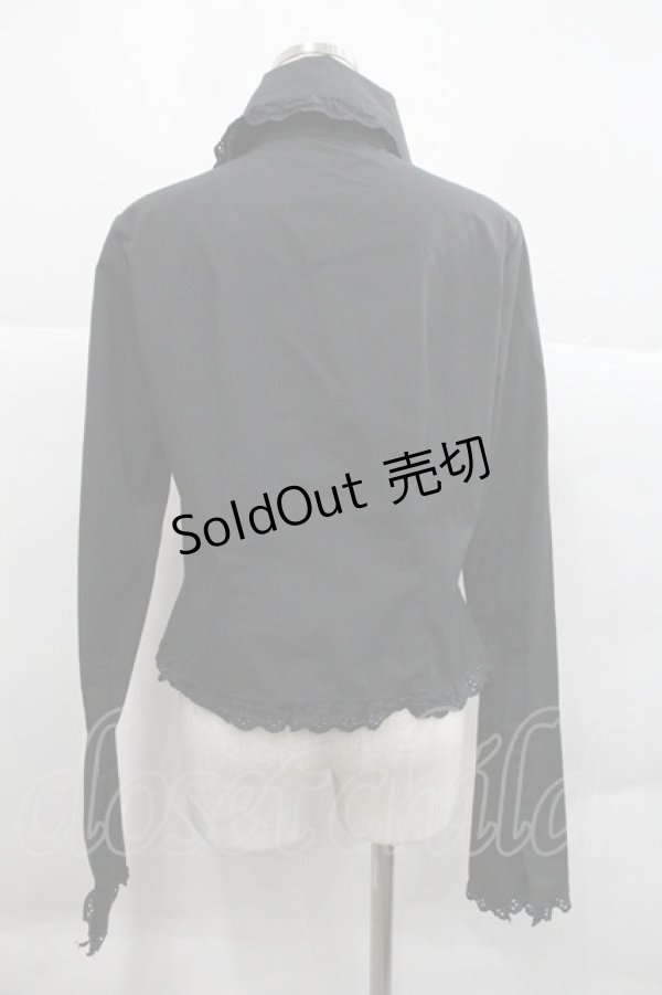 画像2: MIHO MATSUDA / 綿レースブラウス  ブラック I-25-12-22-041-GO-BL-SA-ZI (2)