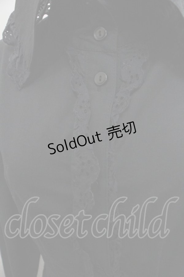 画像3: MIHO MATSUDA / 綿レースブラウス  ブラック I-25-12-22-041-GO-BL-SA-ZI (3)