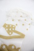 画像3: Angelic Pretty / ドットクリームクルー丈ソックス  ゴールド I-25-12-24-036-AP-ZA-SA-ZI (3)