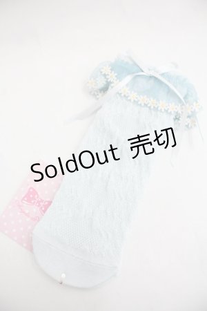 画像: Angelic Pretty / マーガレットクルー丈ソックス  サックス I-25-12-24-037-AP-ZA-SA-ZI