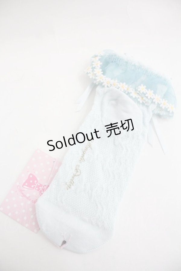 画像2: Angelic Pretty / マーガレットクルー丈ソックス  サックス I-25-12-24-037-AP-ZA-SA-ZI (2)