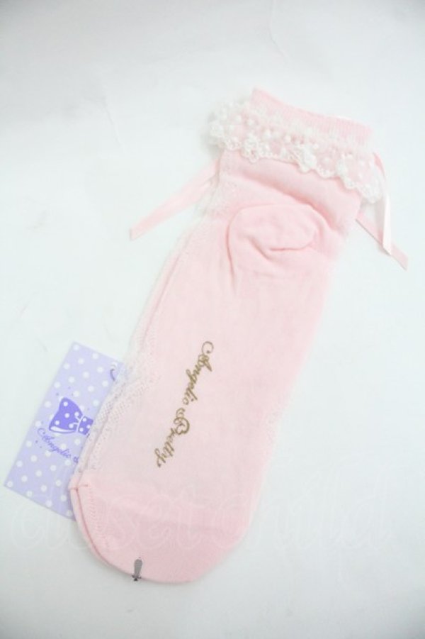 画像2: Angelic Pretty / Dream Cross クルー丈ソックス  ピンク I-25-12-24-039-AP-ZA-SA-ZI (2)