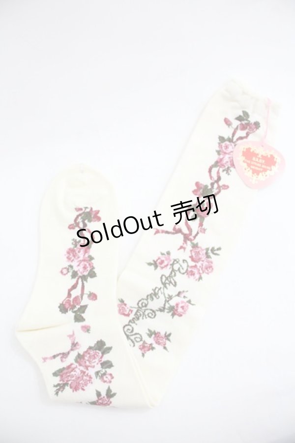 画像1: BABY,THE STARS SHINE BRIGHT / スウィーティーギンガムボーダー柄オーバーニー  生成 I-25-12-24-040-BA-ZA-SA-ZI (1)