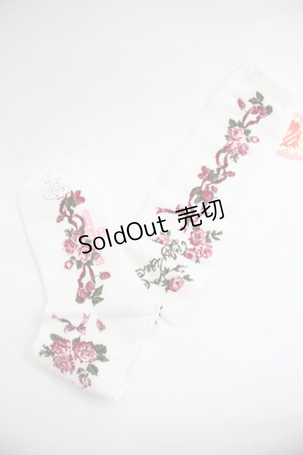 画像2: BABY,THE STARS SHINE BRIGHT / スウィーティーギンガムボーダー柄オーバーニー  白 I-25-12-24-041-BA-ZA-SA-ZI (2)