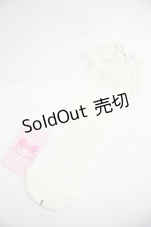 画像: Angelic Pretty / Lacyクルー丈ソックス  アイボリー I-25-12-24-042-AP-ZA-SA-ZI