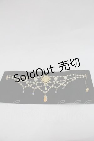 画像: BABY,THE STARS SHINE BRIGHT / La Belle et la secret de la rose パールチョーカー  ゴールドＸ白 I-25-12-24-004-BA-AC-SA-ZI