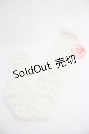 画像: BABY,THE STARS SHINE BRIGHT / レーシィレースアップソックス  生成り I-25-12-24-043-BA-ZA-SA-ZI